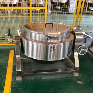100-1000L Tilting steam cooking candy kettle with or without agitator