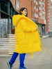009 SD Yellow women warm long down jacket winter coat