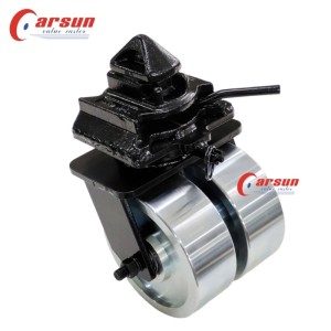 CARSUN 8 inch Cast steel double Wheel Shipping Container Casters