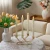 Import Wholesale 6pcs LED Flameless Conical Candles with Remote Control – Battery Operated Flickering Taper Candles from USA
