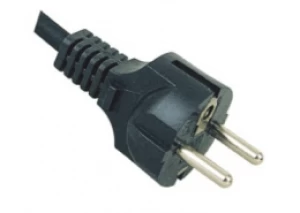 EURO POWER CORD,STRAIGHT 16A 3-WIRE CEE 7 7 SCHUKO AC PLUG GERMANY VDE CE POWER SUPPLY CORD