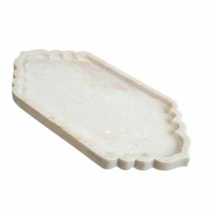 Arch White Marble Tray