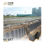 UV resistance PVC Sheet Pile vinyl sheet pile for river bank protection and seawall construction