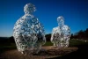 Stainless steel garden art sculpture