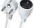 EURO POWER CORD,STRAIGHT 16A 3-WIRE CEE 7 7 SCHUKO AC PLUG GERMANY VDE CE POWER SUPPLY CORD