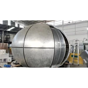 Hyperboloid aluminum plate and space capsule