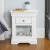 Import White Nightstand Bedside Two Drawers, New Style Storage Shelf Acacia Solid Wood from Vietnam