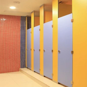Cubicles System Bathroom Washroom Walls Hpl Compact Board Toilet  Partitions