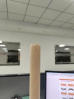 High Quality Pine Wood Broom Handle with Italian Thread, Smooth Polished Surface