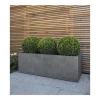 Factory direct sale Lightweight Outdoor Concrete White Decorative Flower Pot