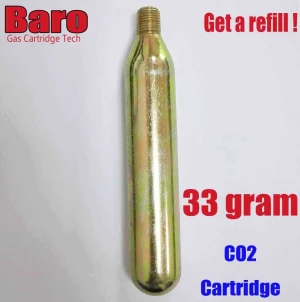 33g CO2 threaded life vest jacket boat cartridge cylinder