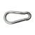 Import Galvanized iron track shape U-shaped quick link ring outdoor cross border buckle spring hook safety buckle from China