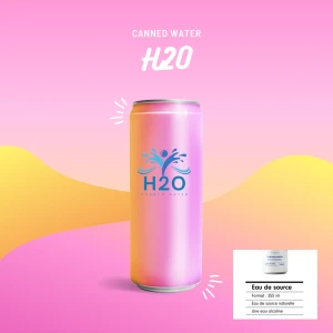 H20 canned water