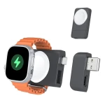 SIYOUNI Magnetic Wireless Fast Watch Charger with Type-C & USB Ports for Smart Watch