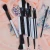 Import Black white personalized makeup brushes from China