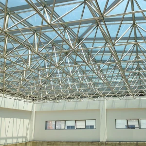 Factory Direct Space Frame Daylight Roof Dome Building Dome Glass Cover Roof Skylight Prefab Steel Frame Glass Dome