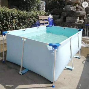 Easy Set Up Steel rectangular swimming pool