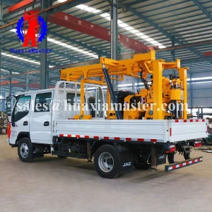 water well drilling machine/full hydraulic truck borehole drilling rig/automatic hydraulic drilling rig