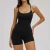 Import Women Spaghetti Strap U-Neck Sports Tank Top & High Waist Biker Shorts 2-Piece Workout Fitness Outfit Set from China