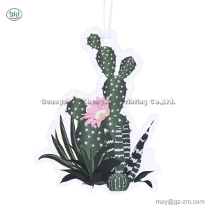 Cute Cactus Pictures Fresh Plants Paperboard Air Freshener