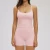Import Women Spaghetti Strap U-Neck Sports Tank Top & High Waist Biker Shorts 2-Piece Workout Fitness Outfit Set from China