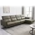 Import Italian Minimalist Three-Seat Leather Sofa Side Carrying Usb Electric Button L-Shaped Function Sofa from China