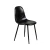 Import Leather Dining Chair Glossy Black Painted Legs DC-U05A from China