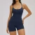 Import Women Spaghetti Strap U-Neck Sports Tank Top & High Waist Biker Shorts 2-Piece Workout Fitness Outfit Set from China