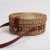 Import Handwoven Round Rattan Bag – Women Leather Buckle Crossbody Wicker Shoulder Bag from India