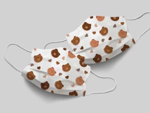 Customized cartoon print spunlace non-woven fabric rolls for children face mask
