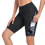 Women's Cycling Shorts Padded Quick Dry Breathable Bike Shorts with Side Pockets
