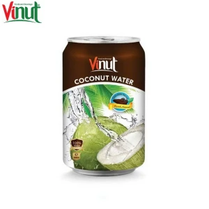 Coconut Water with Chocolate Flavor 330ml Can, VINUT Custom Private Label, Sugar Free, Premium Quality Hydration Drink