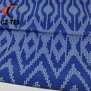 95/5 Polyester Spandex 4 way stretch fabric with  polka dot printed fabric for medical scrub