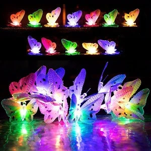 10 LED Solar Fiber Optic Butterfly Fair String Garden Lights for outdoor garden holiday X-max decoration