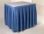 Import 100% Polyester Fancy Banquet Hotel Table Skirt from China