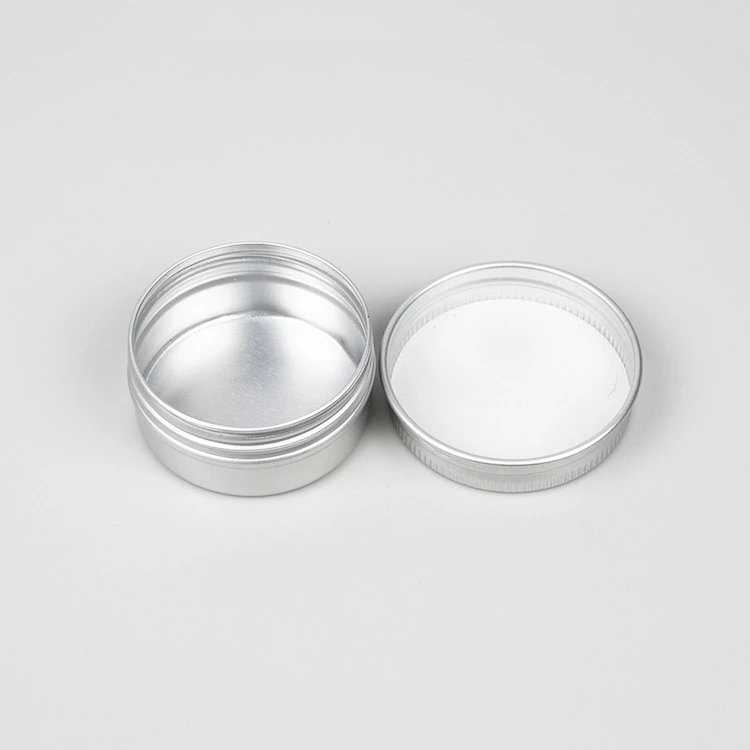 10g 10ml Cosmetic Packaging Silver Aluminum Jar Empty Metal Tin Box Eye Cream Small Round Tin Can