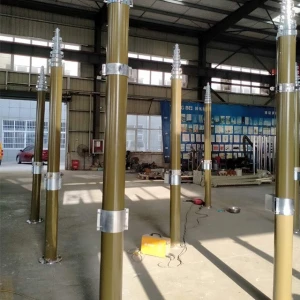 10m portable manual winch telescopic rod lightning rod manufacturer with accessories, etc.