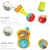 Import 10pcs Baby Rattles Teether, Shaker, Grab and Spin Rattle, Musical Toy Set, Early Educational Toys for 3, 6, 9, 12 Month Baby Inf from China