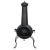 Import 112cm H patio cheap steel outdoor chimeneas from China
