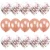 Import 12inch 18inch 36inch transparent rose gold latex balloon fill with mixed gold rose gold color confetti balloons from China
