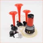 12v 24V Three Roots Trumpet Plastic Air horn / Train horn Melody Musical Horn Speaker