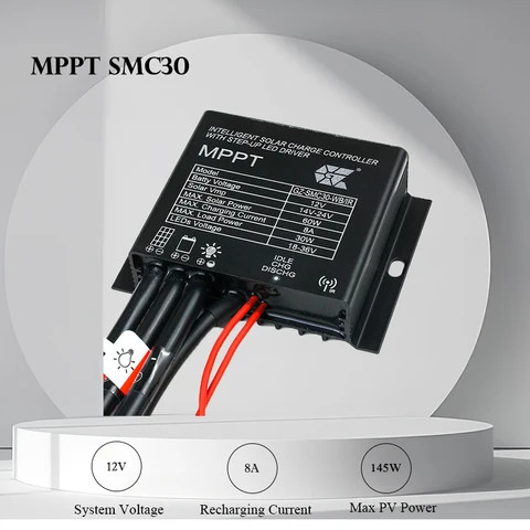 Buy 12v 8a Mppt Solar Street Lamp Controller And Infrared Sensor ...