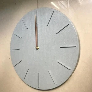 14inch plastic round shaped fancy decorative wood crafts wall clocks