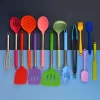 14pcs stainless steel kitchen cooking tools silicone kitchen utensils set from China supplier