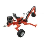 15HP gasoline engine ATV towable backhoe