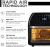 Import 1800W 10-in-1 Family Size Air Fryer Countertop Oven, Rotisserie, air fryer, Dehydrator w/Digital LED Display air toaster oven from China