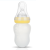 Import 180ML silicone baby feeding bottle with spoon bottle baby squeeze spoon from China