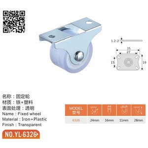 1inch flat fixed caster 25mm furniture casters wheels from Guangzhou suppliers