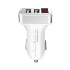 2 in 1 Car Charger, 5v 3.1a Dual USB Car Charger with LCD Screen Display vs DC 12-24v Input