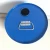 Import 20 liter Tight Head Blue Coated Round Closed Paint tin Pails with Screw Spout Cap and Metal Handle from China